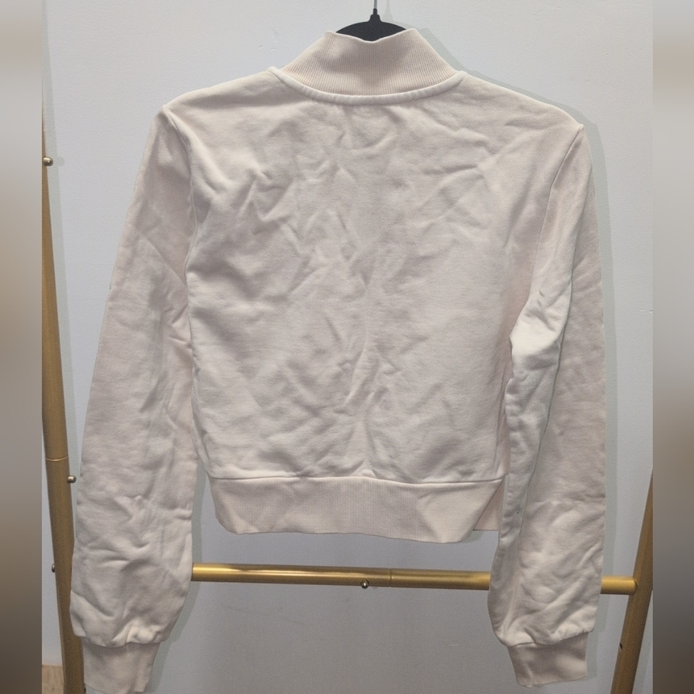 SKIMS Women's Boyfriend Fleece Track Jacket In Buff Size M - Picture 2 of 3